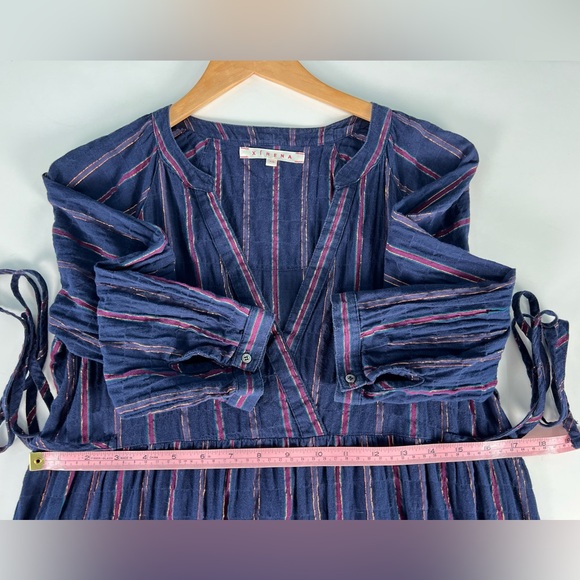 Xirena navy metallic striped dress XS - Picture 6 of 11
